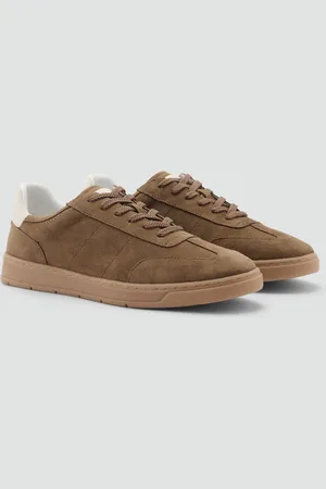 MANGO Sneaker crosta di cuoio combinate