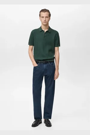 MANGO Polo maglia sottile spigata