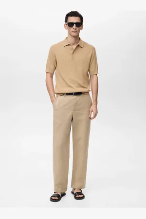 MANGO Polo misto cotone maglia coste