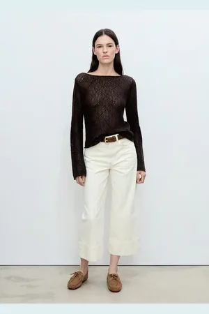 MANGO Maglia cotone traforata