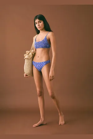 MANGO Bikini stampato increspato