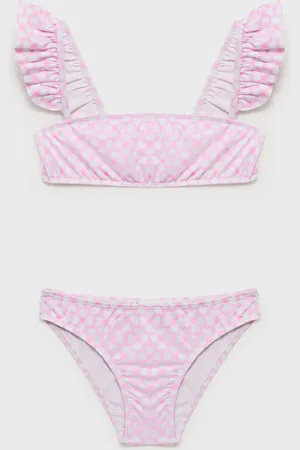 MANGO Bikini fiori volant