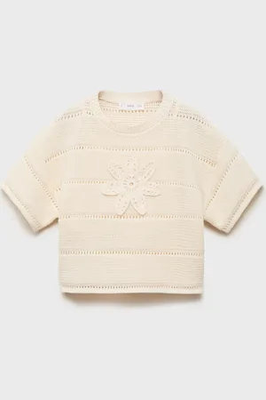 MANGO Pullover crochet maniche corte