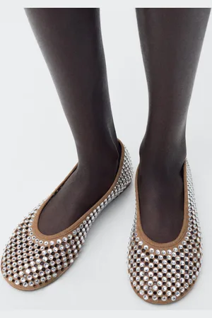 MANGO Ballerine fustellate strass