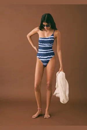 MANGO Costume da bagno asimmetrico tie-dye