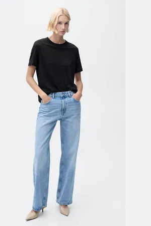 MANGO Maglietta lino maniche corte