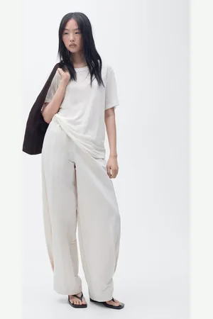 MANGO Maglietta lino maniche corte