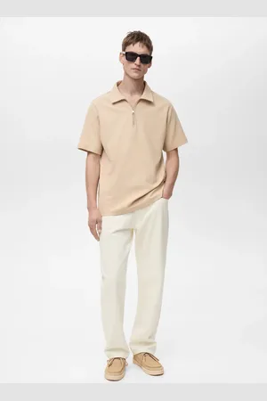 MANGO Polo struttura collo con zip