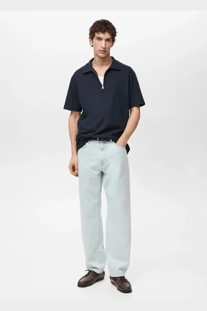 MANGO Polo struttura collo con zip