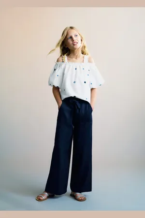 MANGO Pantaloni cintura fiocco