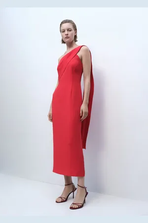 MANGO Vestito asimmetrico collo fiocco