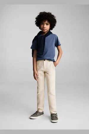 MANGO Pantaloni lino cotone