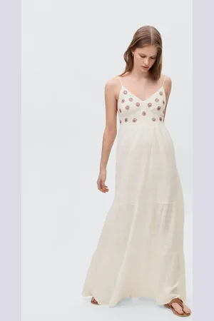 MANGO Vestito ricamo soli