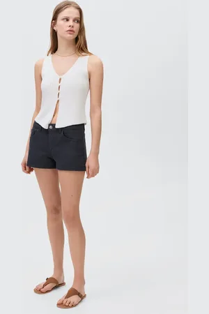 MANGO Short jeans vita bassa