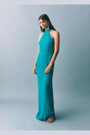 MANGO Abito lungo collo halter