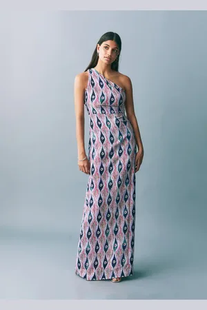 MANGO Vestito asimmetrico stampato