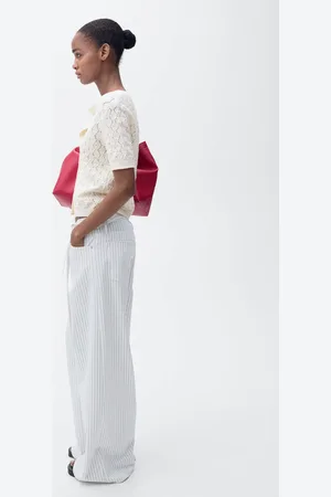 MANGO Cardigan maglia traforata maniche corte