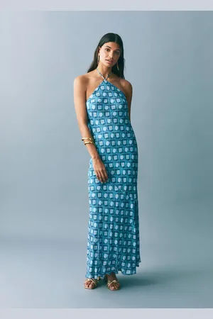 MANGO Vestito stampato con collo all