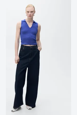 MANGO Top maglia collo polo
