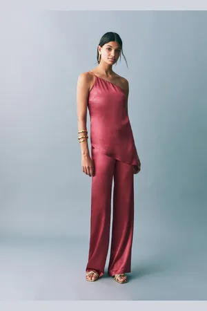 MANGO Top asimmetrico satinato