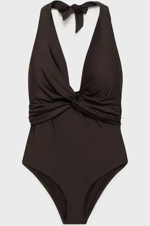 MANGO Costume halter drappeggiato