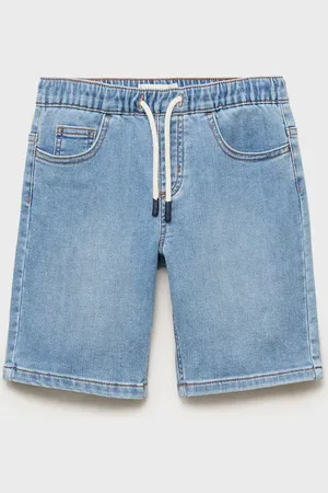 MANGO Bermuda di jeans con cordoncino