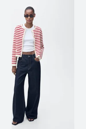 MANGO Cardigan maglia righe
