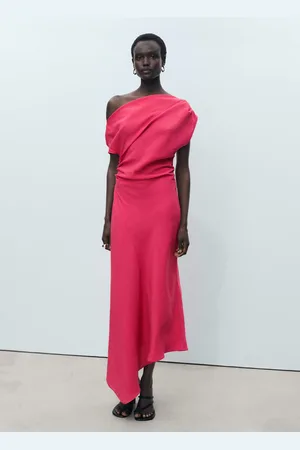 MANGO Vestito modal asimmetrico