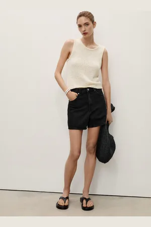 MANGO Short denim vita alta