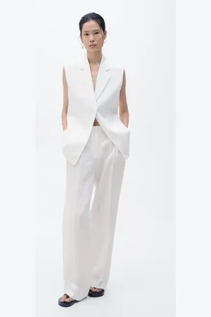 MANGO Pantaloni completo dritti lino