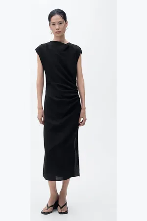 MANGO Vestito dritto drappeggiato