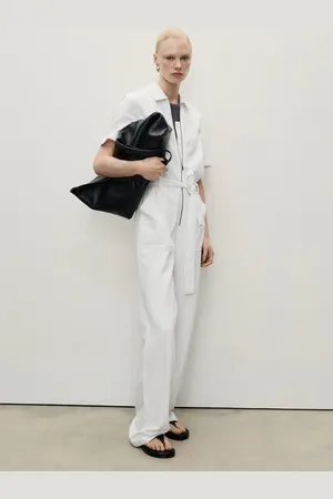 MANGO Abito a tuta denim cintura