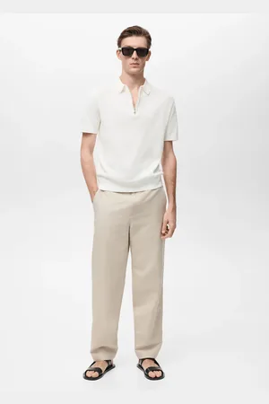 MANGO Polo maglia collo zip