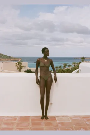 MANGO Slip bikini finitura raso
