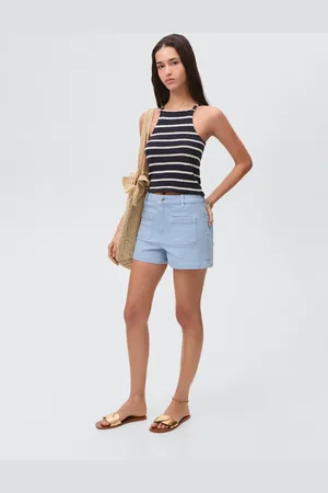 MANGO Short denim tasche