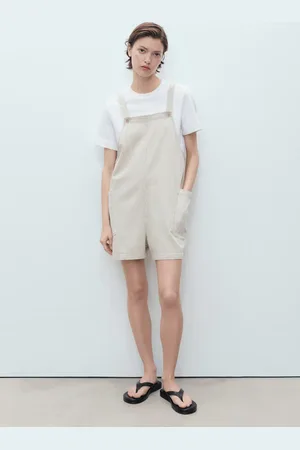 MANGO Salopette denim righe