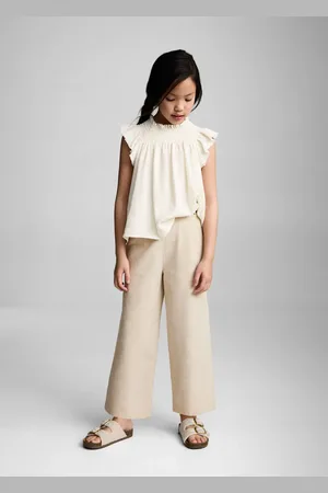 MANGO Pantaloni culotte texture