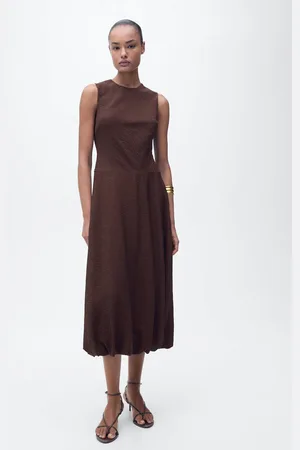 MANGO Vestito midi bordo inferiore a palloncino