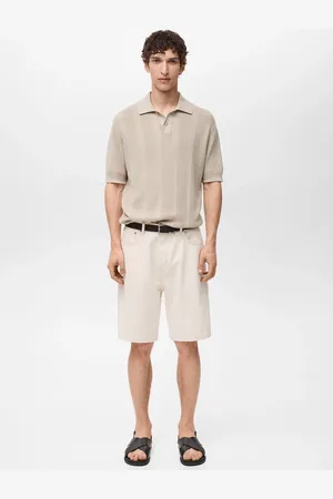 MANGO Bermuda denim relaxed-fit