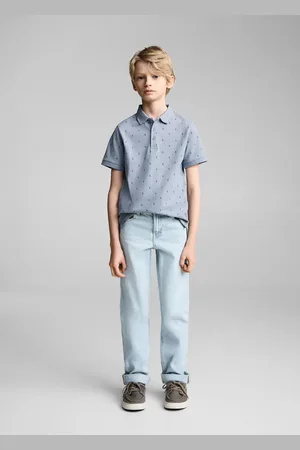 MANGO Polo cotone stampata