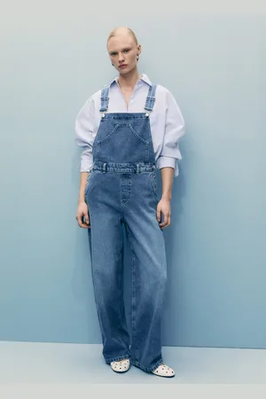 MANGO Salopette denim diritta