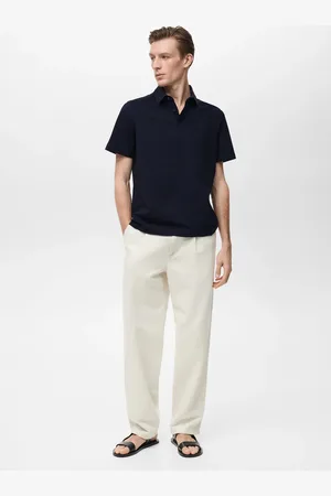 MANGO Polo cotone seersucker