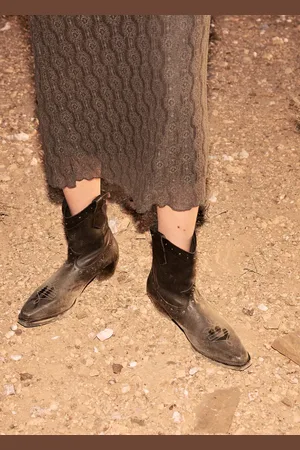 MANGO Stivaletti pelle stile cowboy