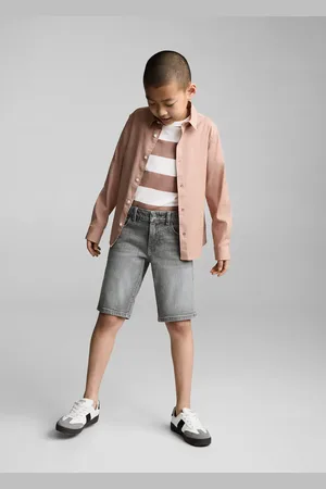 MANGO Bermuda denim
