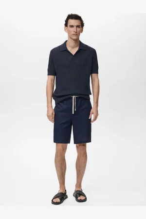 MANGO Polo maglia cotone traforata