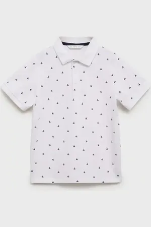 MANGO Polo cotone stampata