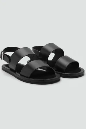 MANGO Sandali fasce pelle