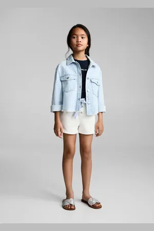MANGO Short jeans fiocco