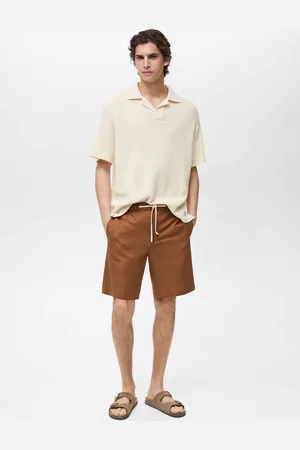 MANGO Polo bowling texture crochet
