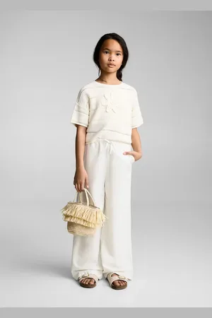 MANGO Pantaloni lino cotone